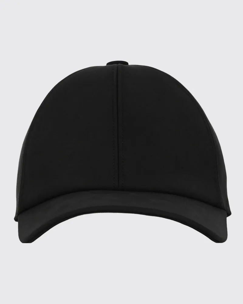 Fendi Baseballkappe von aus Baumwolle mit festem Schirm und Logo hinten Schwarz