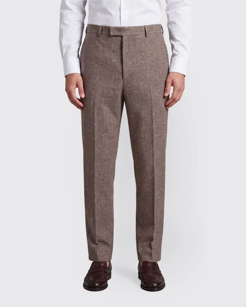Valentino Garavani Maßgeschneiderte Slim-Fit-Hose aus Wollmischung Sand