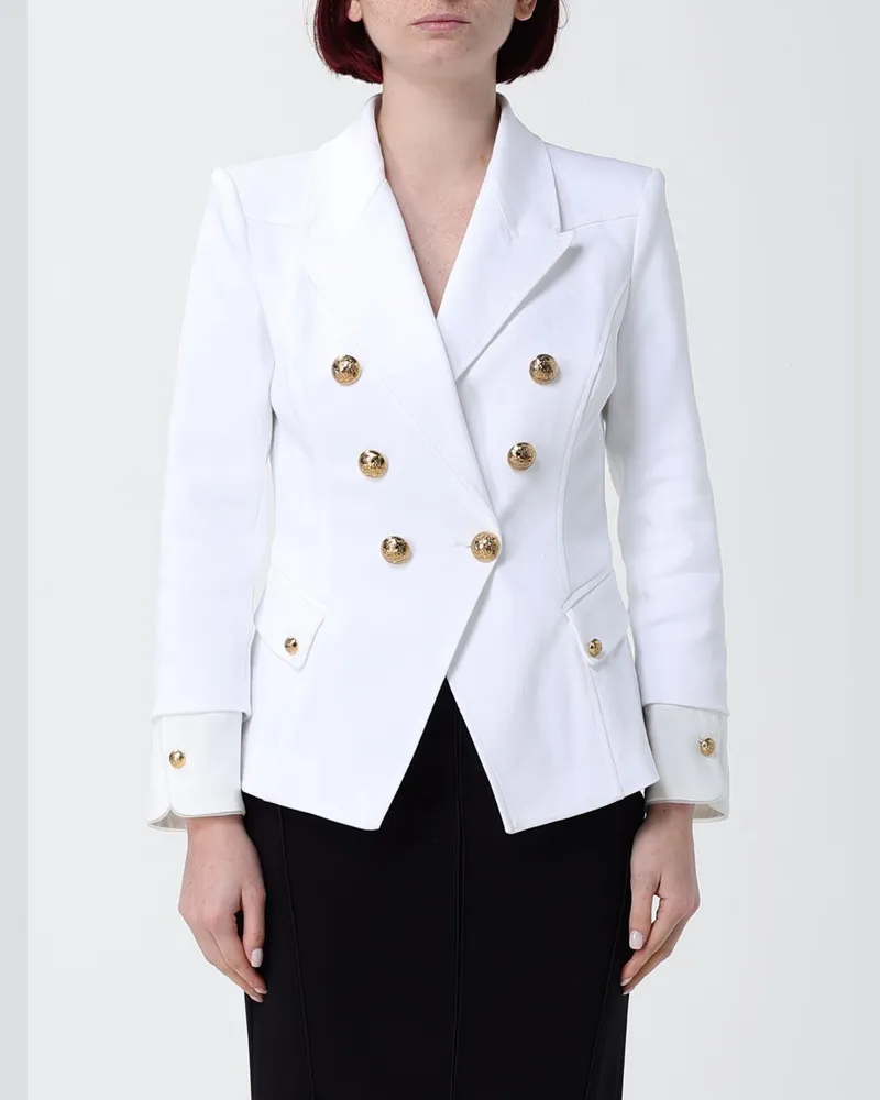 Elisabetta Franchi Zweireihiger Blazer Ivory
