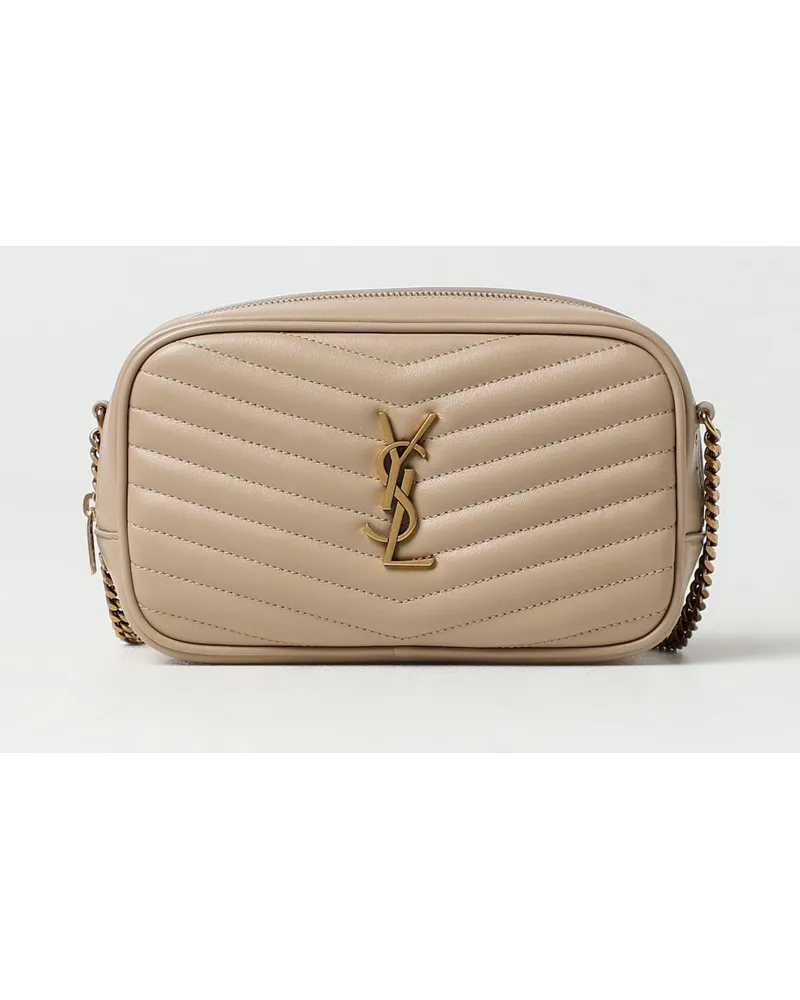 Saint Laurent Schultertasche damen Beige