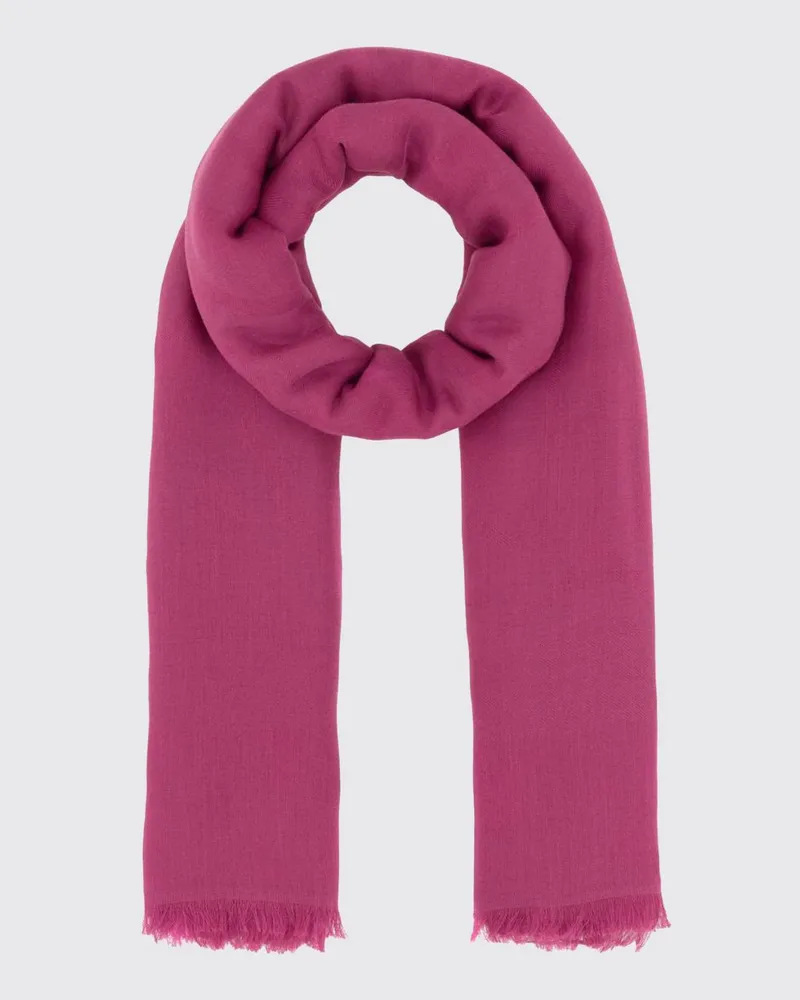 Max Mara Schal aus Baumwollmischung Pink