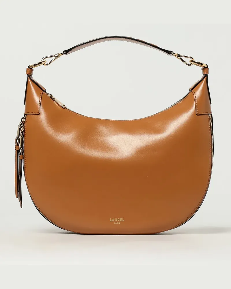 Lancel Schultertasche damen Camel