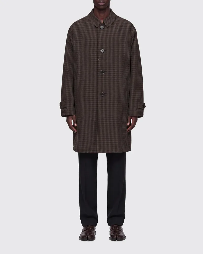 Maison Margiela Karierter Trenchcoat aus Baumwollmischung Bunt