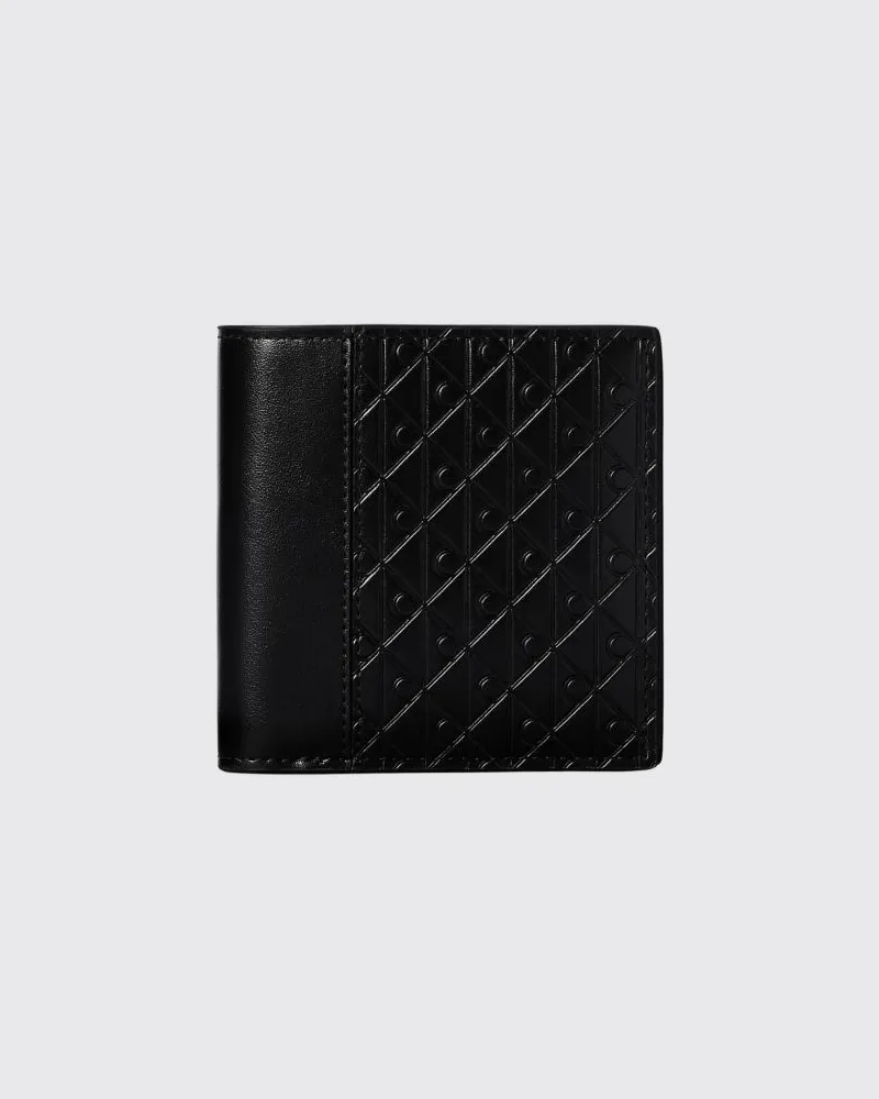 Calvin Klein Bifold-Geldbörse aus Kunstleder mit Münzfach und Kartensteckplätzen Schwarz