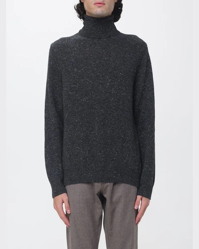 Luciano Barbera Rollkragenpullover aus Kaschmir- und Wollmischung Schwarz