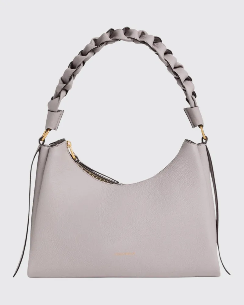 Coccinelle Boheme Tasche aus genarbtem Leder Weiß