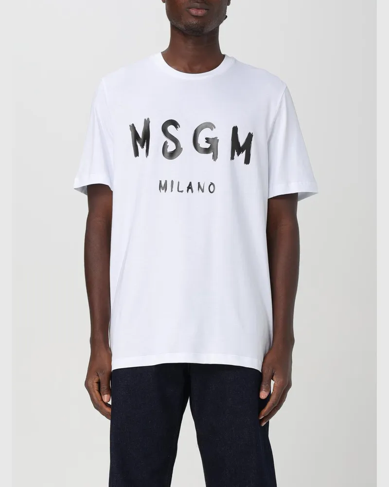 MSGM T-shirt herren Weiß