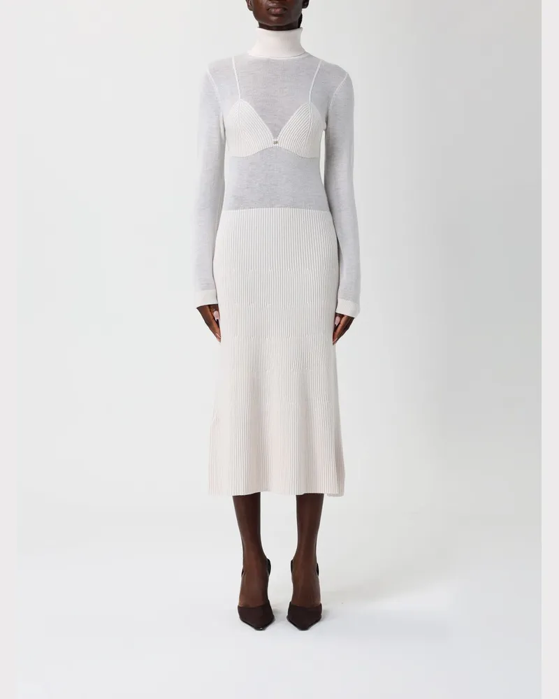 Elisabetta Franchi Kleider damen Milch