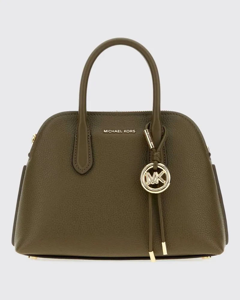 Michael Kors Freddie Mini-Handtasche aus Leder mit MK-Monogramm und Logo-Anhänger Grün