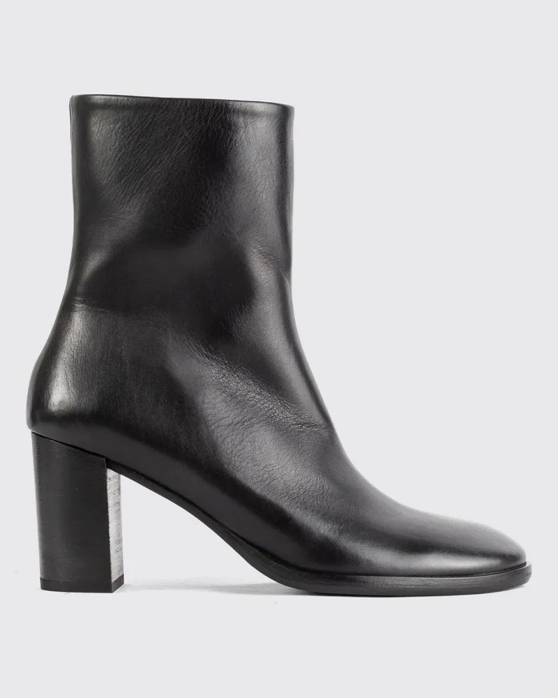 Marsèll Norma Stiefeletten aus Glattleder mit runder Zehenpartie und Stilettoabsatz Schwarz