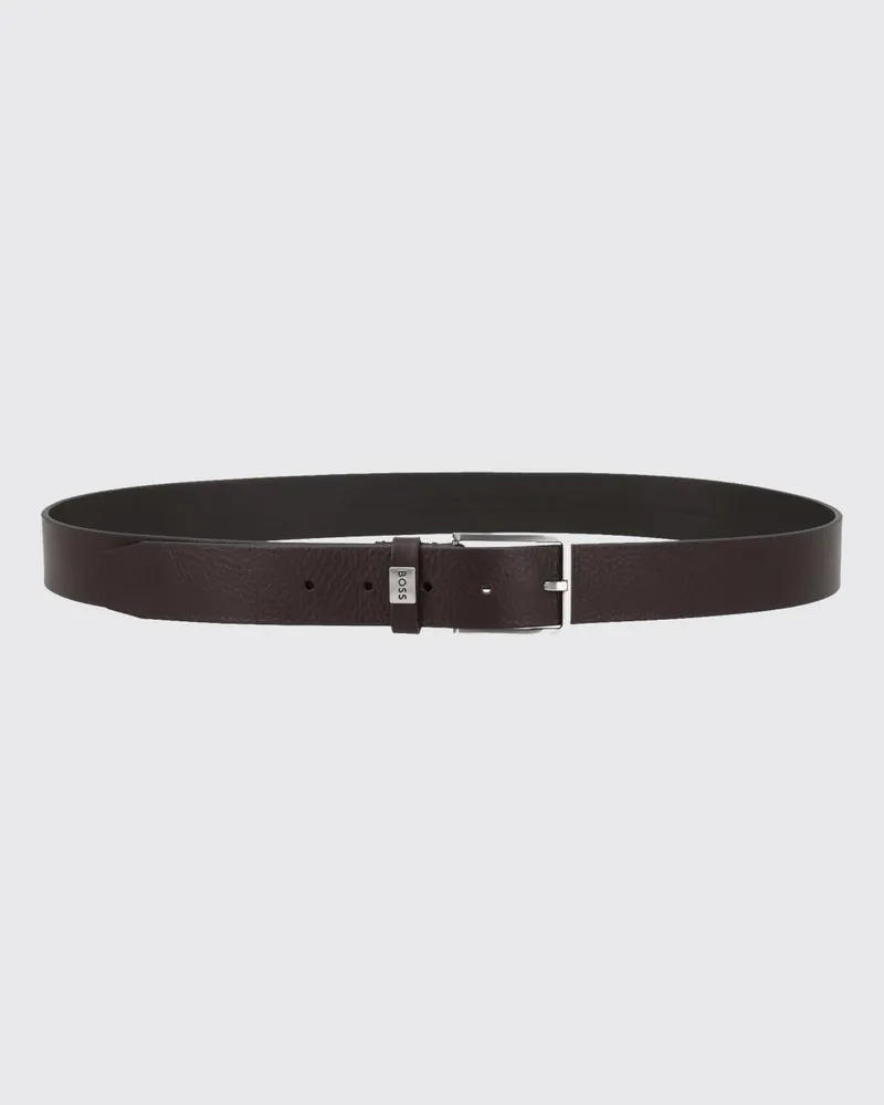 HUGO BOSS Ledergürtel mit Dornschließe Braun
