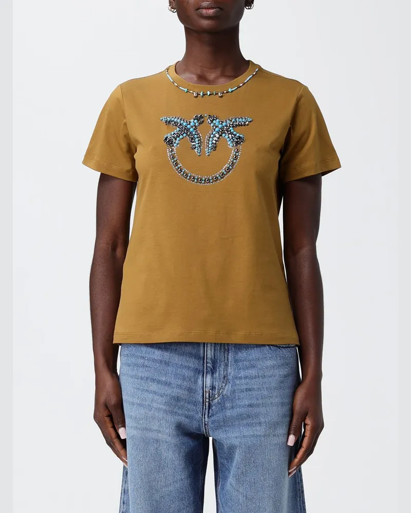 Pinko T-shirt damen Braun