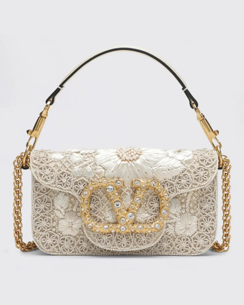 Valentino Garavani Schultertasche damen Cream