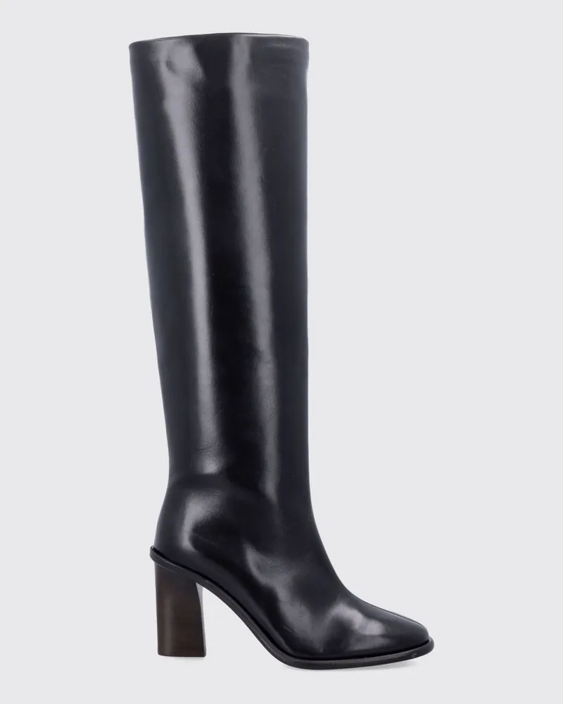 Soeur Kniehohe Livia Stiefel von aus Glattleder mit hohem Absatz Schwarz