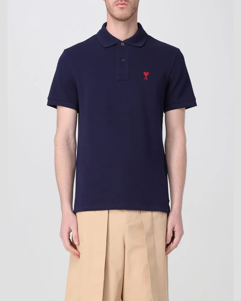 AMI Paris Polo herren Blau