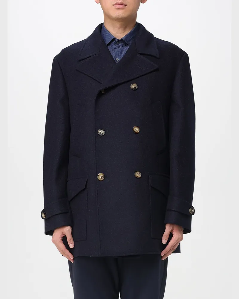 Brunello Cucinelli Mantel herren Blau