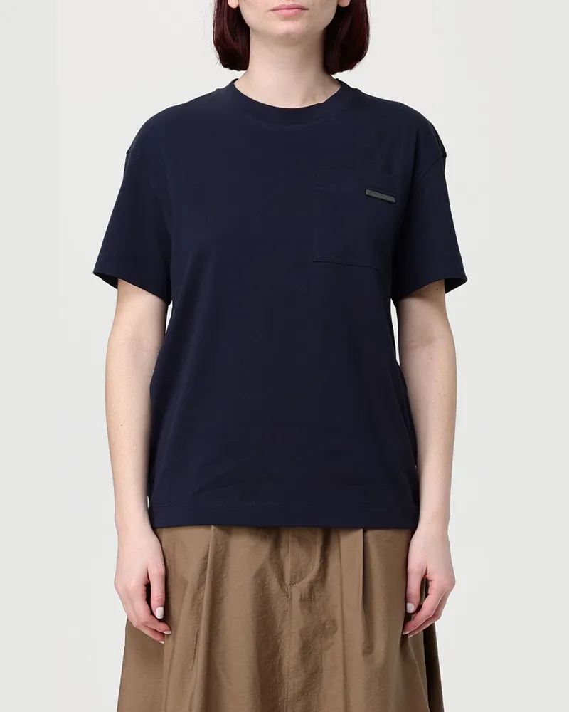 Brunello Cucinelli T-shirt damen Blau
