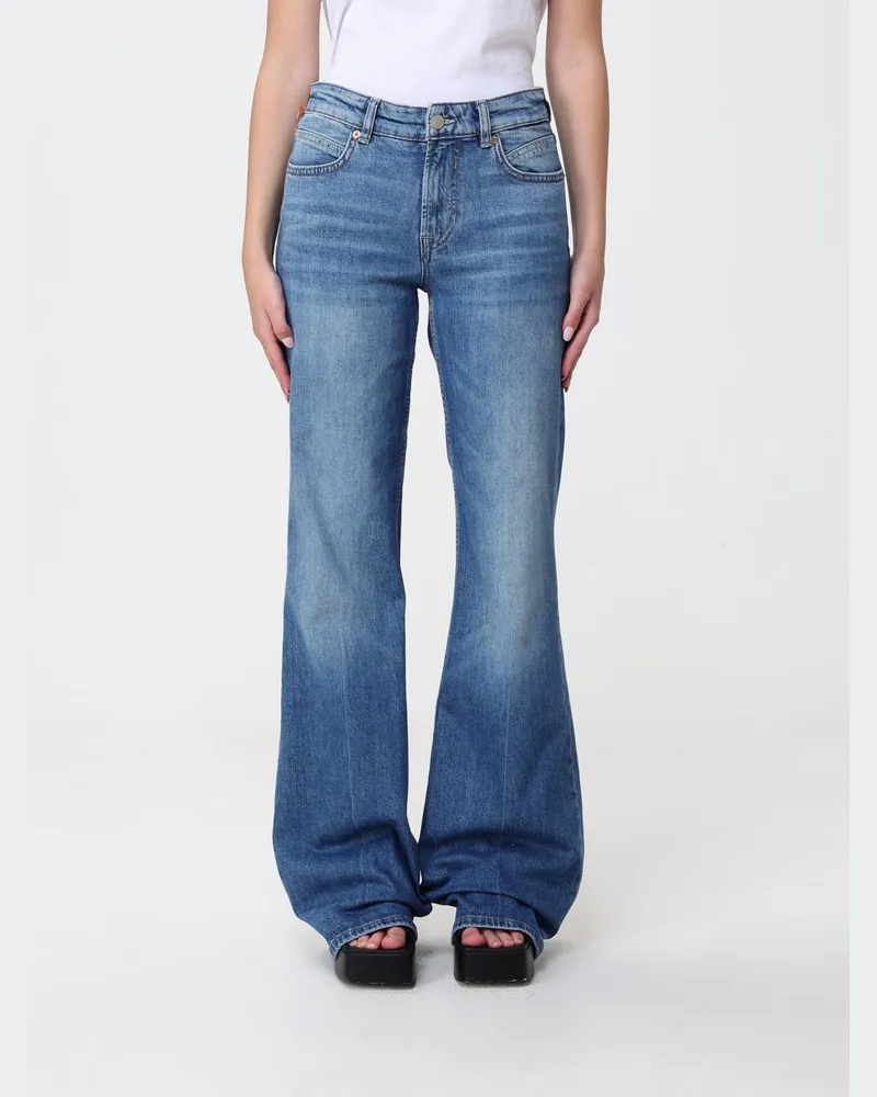 HUGO BOSS Schlagjeans aus Denim Blau