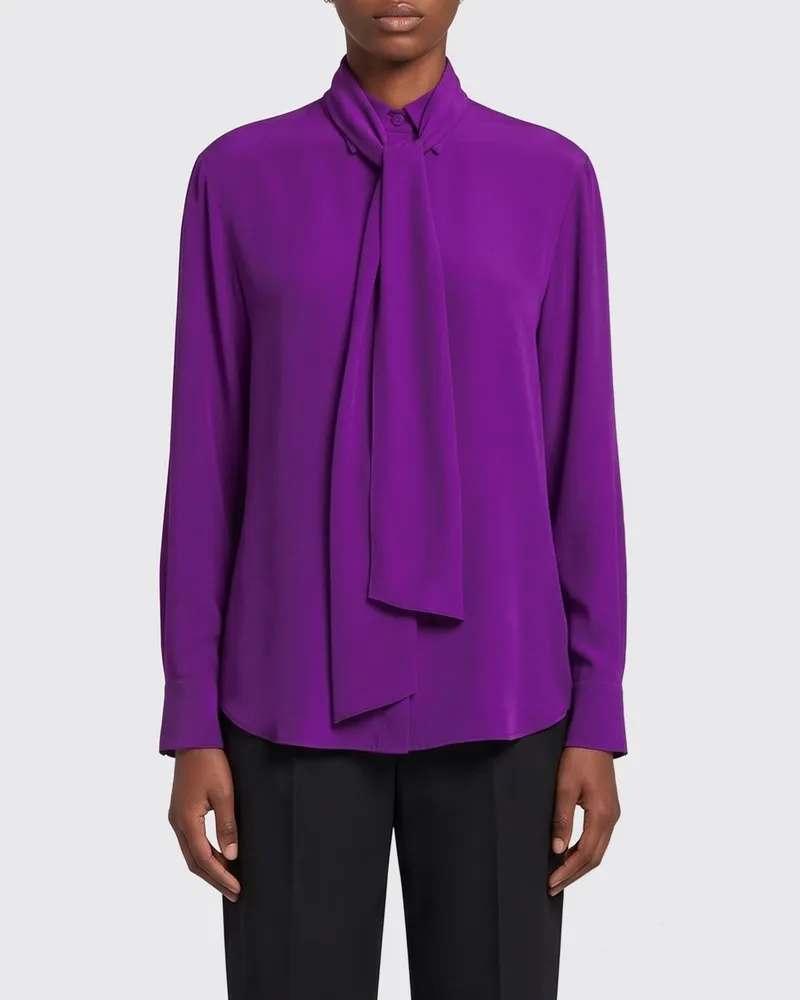 Balenciaga Seidenhemd Violett