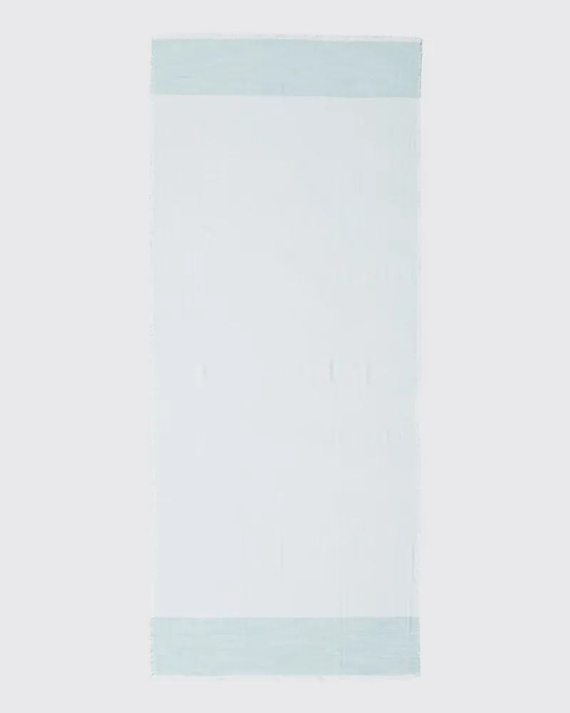Twin-Set Viskoseschal mit Jacquard-Logo Wasser