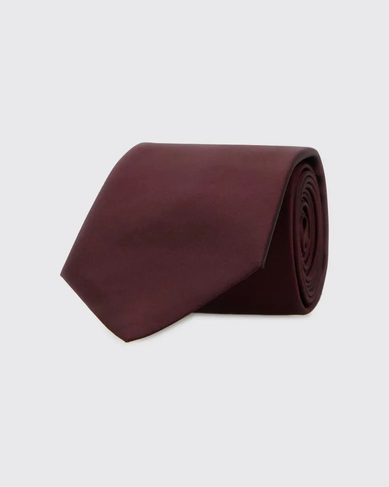 Saint Laurent Krawatte herren Burgunderrot