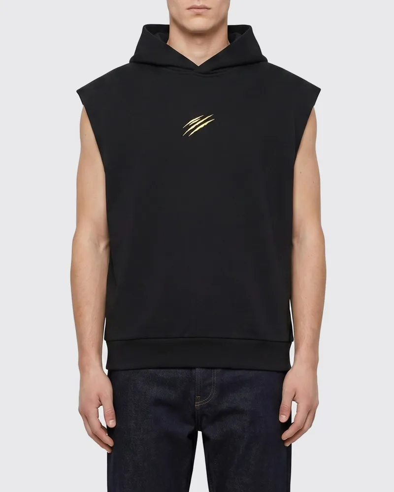 Philipp Plein Bedrucktes Kapuzen-Sweatshirt Schwarz