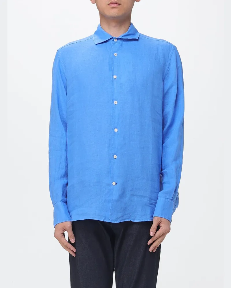 MC2 Saint Barth Leinenhemd Blau