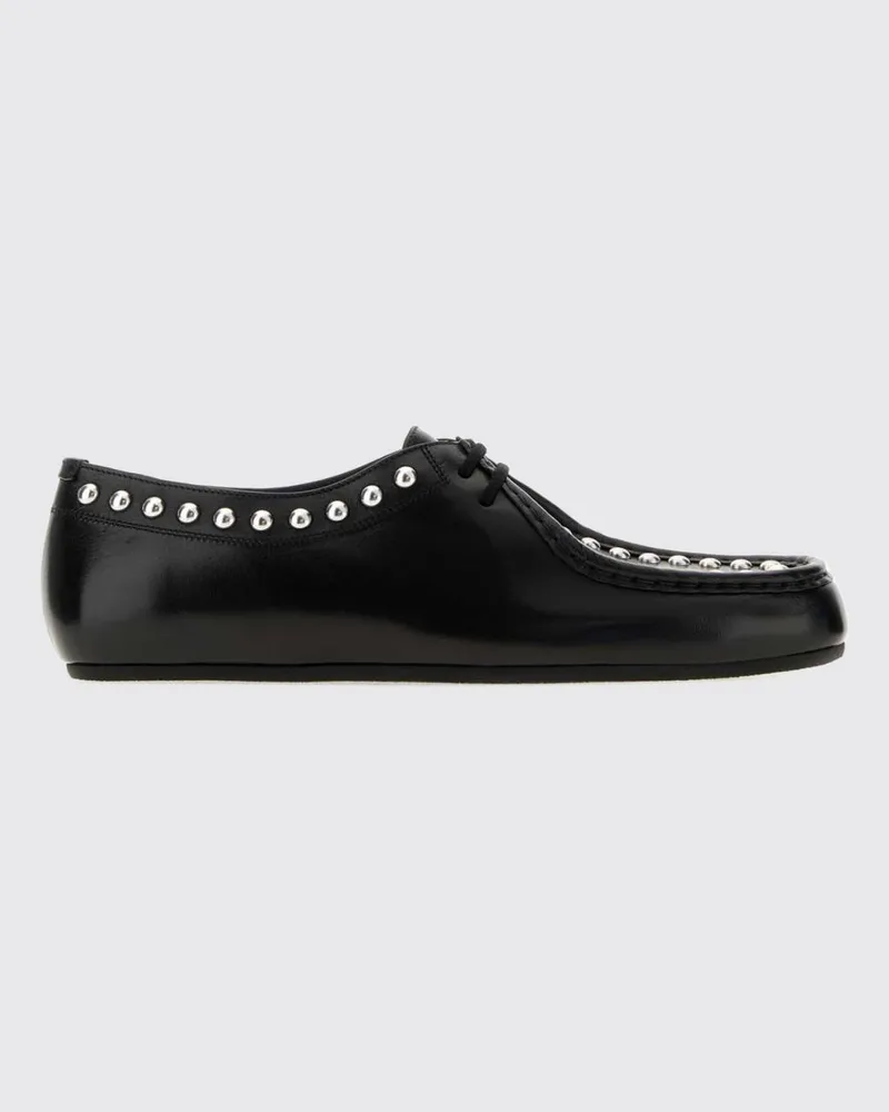 Jil Sander Hood Derby-Schuhe aus Rindsleder mit Ziernieten Schwarz