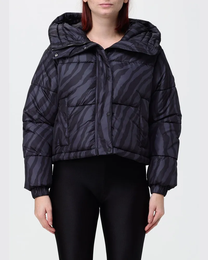 Save The Duck Daunenjacke von mit Animal-Print und Matrosenkragen Blau