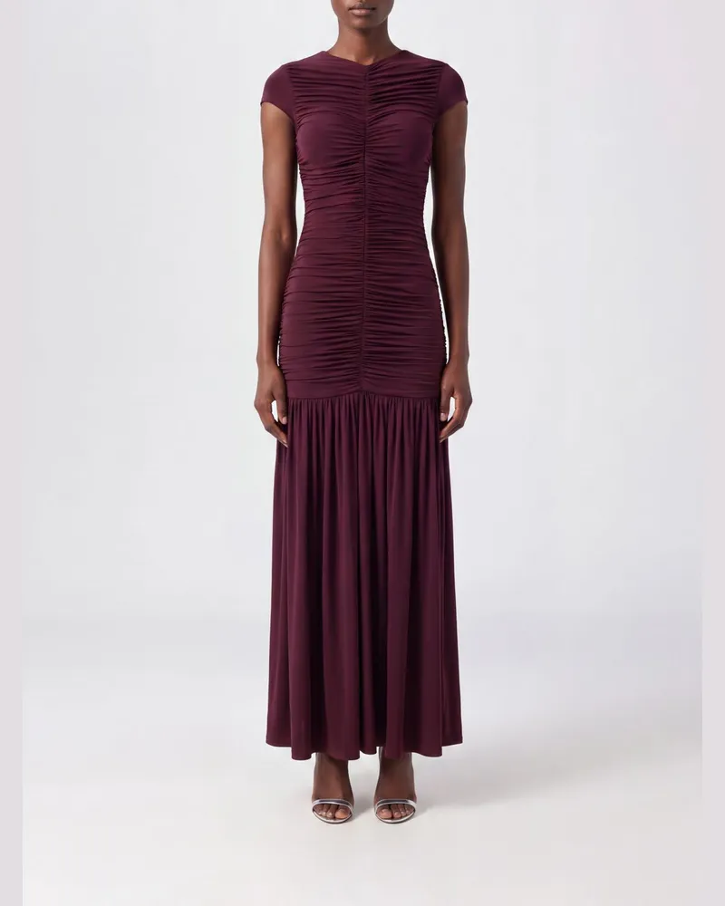 ROTATE Birger Christensen Kleid damen Burgunderrot