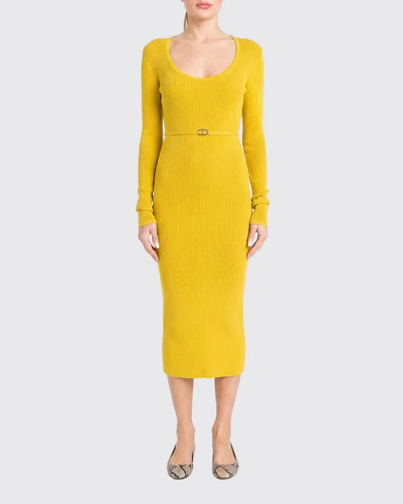 Twin-Set Kleider damen Gelb