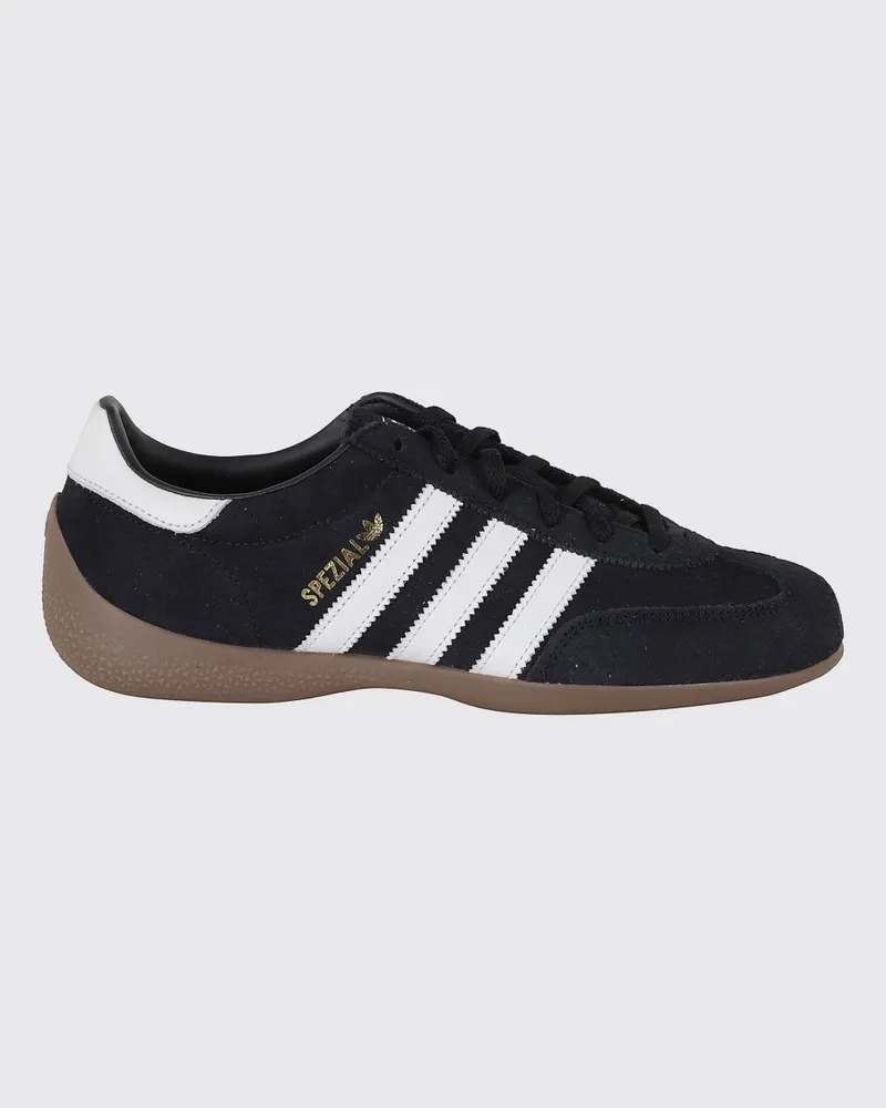 adidas Handball Spezial Sneaker aus Leder und Wildleder mit 3-Streifen Schwarz