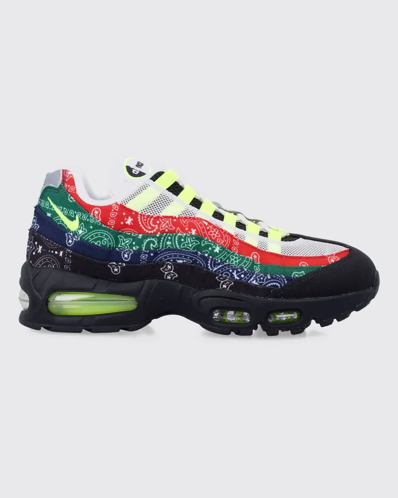 Nike Air Max 95 Big Bubble Mesh-Sneaker mit mehrfarbigem Streifenmuster Bunt