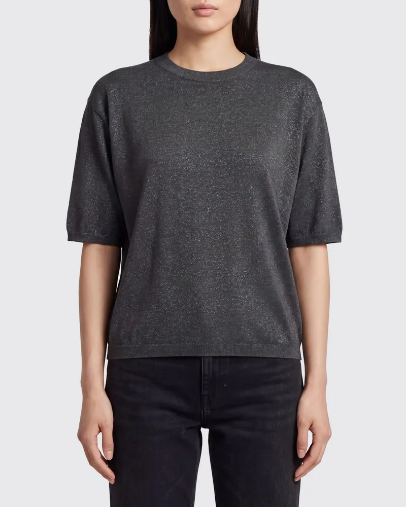 Brunello Cucinelli Locker geschnittener Pullover mit Rundhalsausschnitt aus Kaschmir und Seide Lead