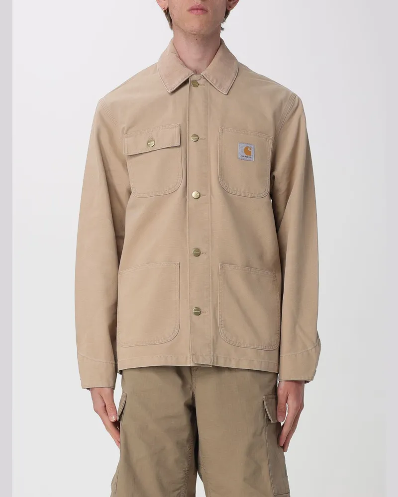 Carhartt WIP Hemdjacke aus Bio-Baumwolle Tabak