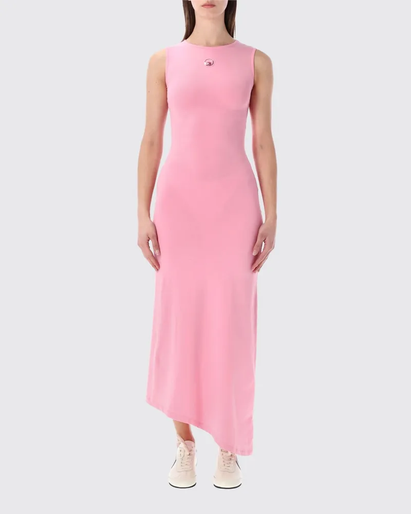 Marine Serre Kleid damen Pink