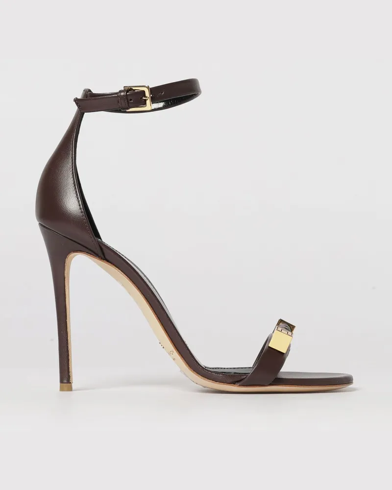 Elisabetta Franchi Flache sandalen damen Braun