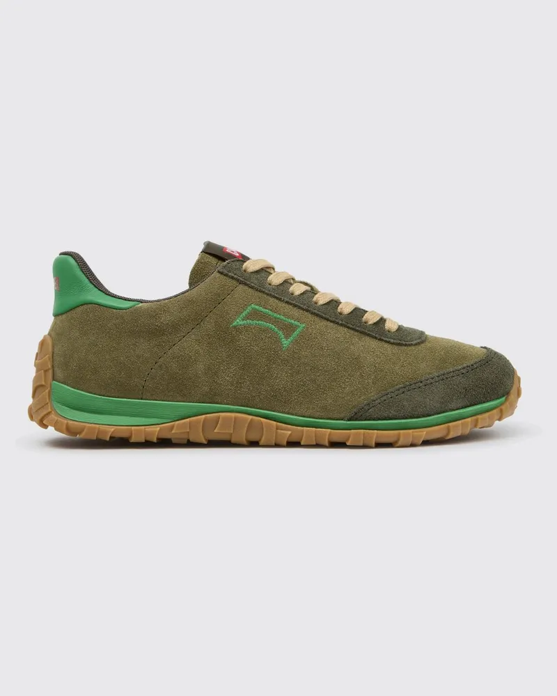 Camper Zweifarbige Drift Walk Sneaker aus Wildleder mit Vibram-Sohle Grün