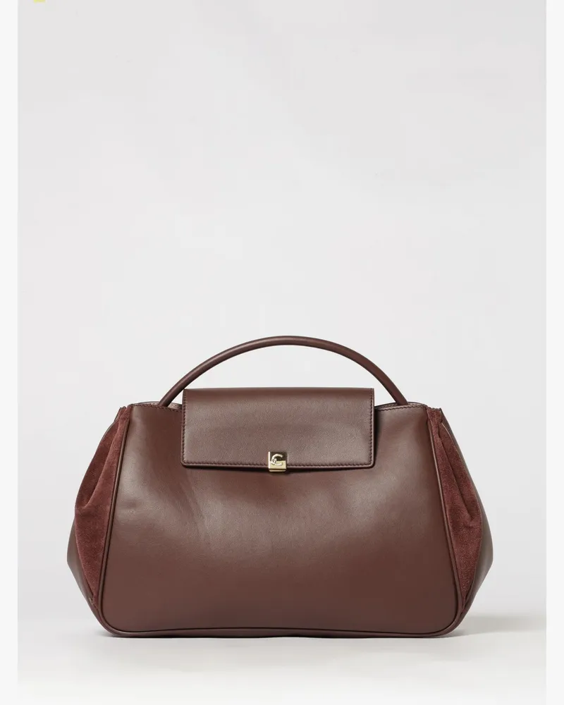 Coccinelle Handtasche Pansy aus Leder und Veloursleder mit abnehmbarem Schulterriemen Rot