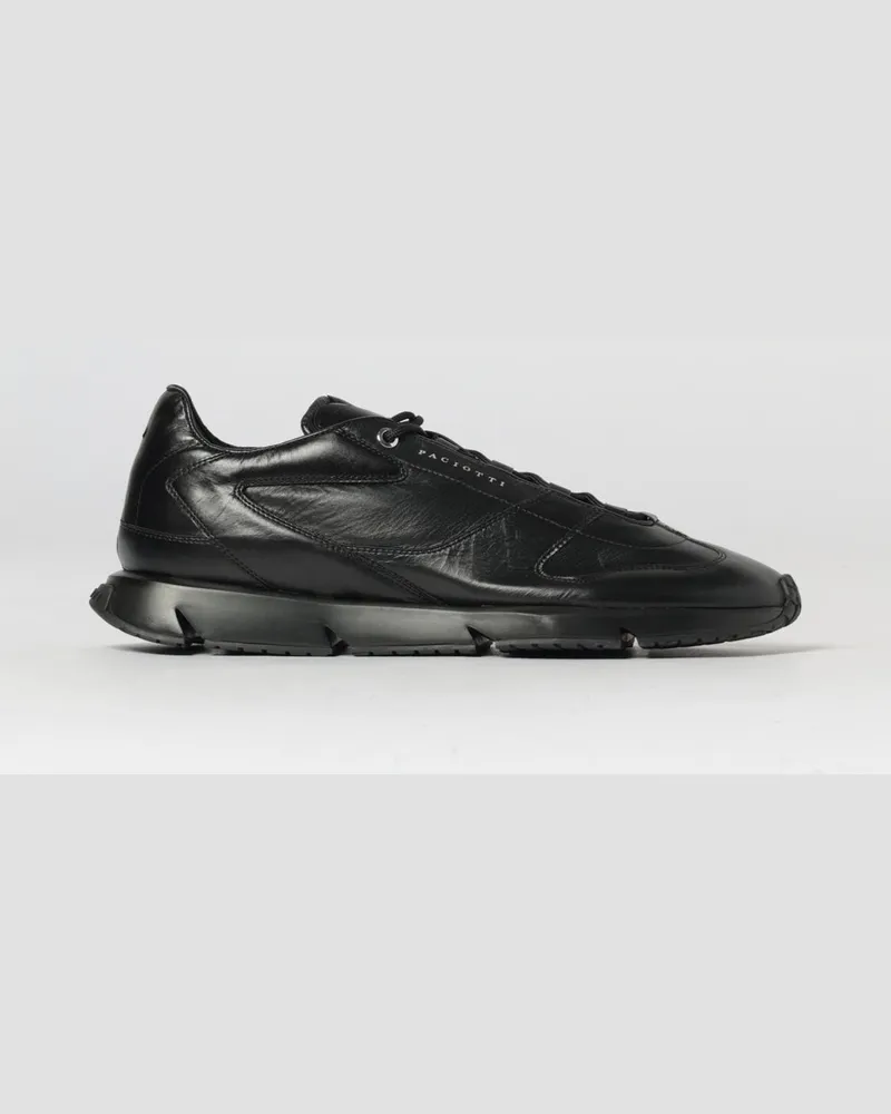 Cesare Paciotti Leder-Sneakers Schwarz