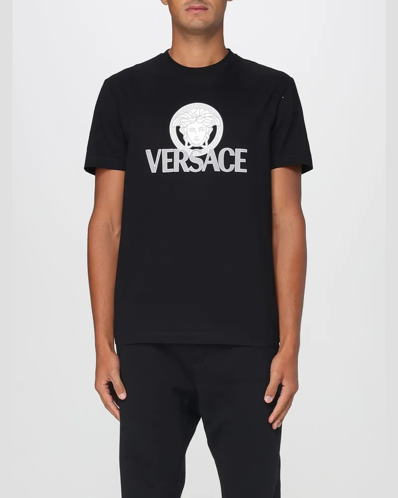 Versace T-shirt herren Schwarz