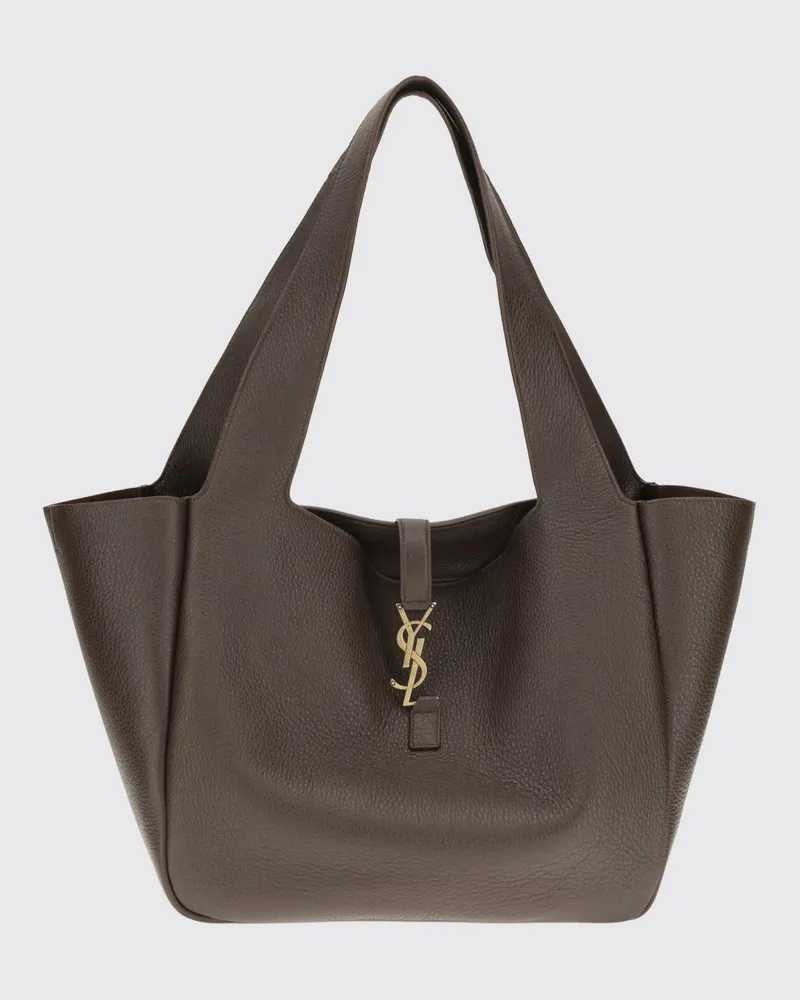 Saint Laurent Le 5 à 7 Bea Tote-Bag aus Hirschleder mit YSL-Monogramm Braun