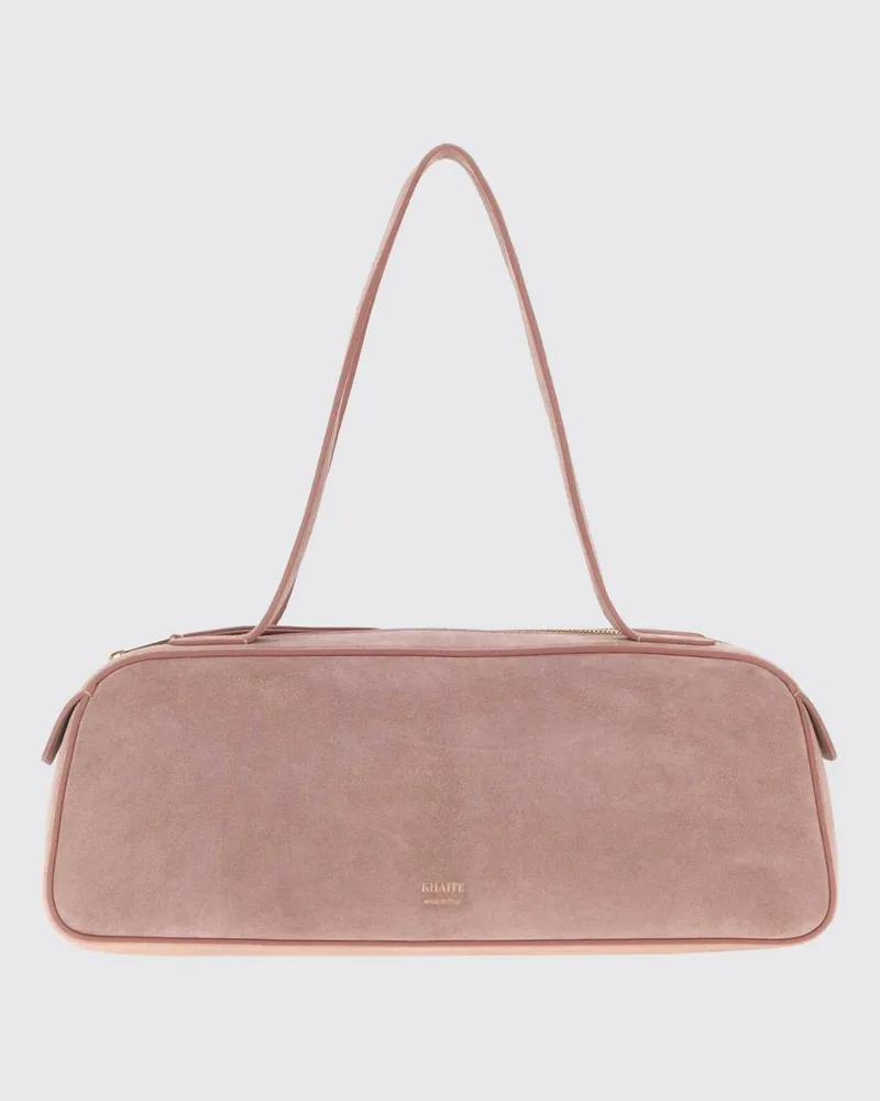 KHAITE Simona Wildledertasche Pink