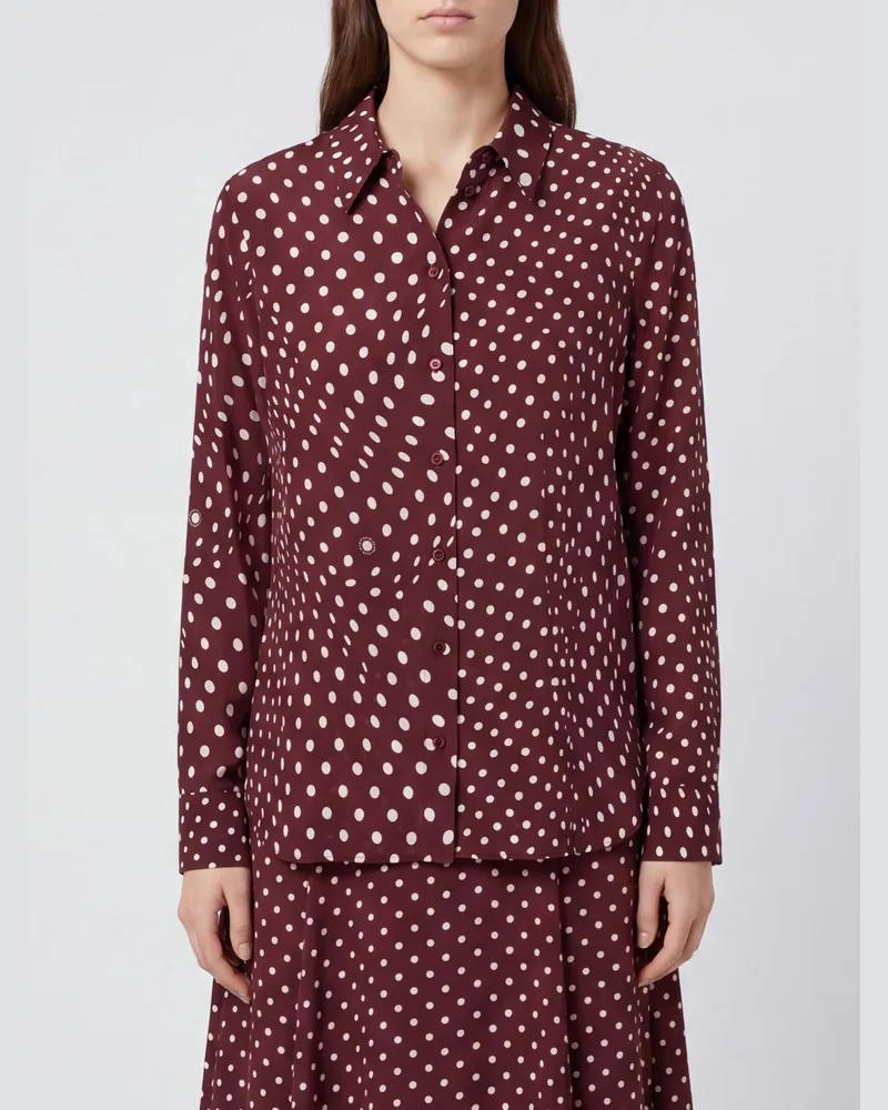 Stella McCartney Hemdbluse damen Burgunderrot