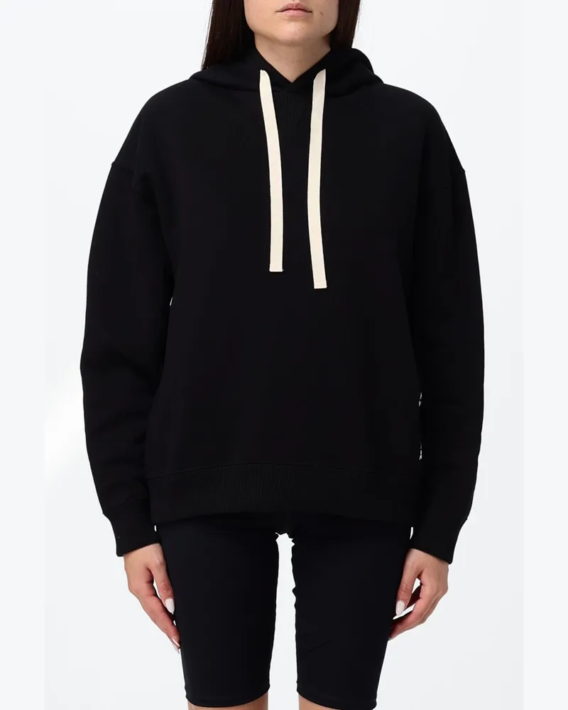 Jil Sander Relaxed-Fit-Hoodie aus Baumwolle mit Kordelzug und Kontrast-Logo Grau