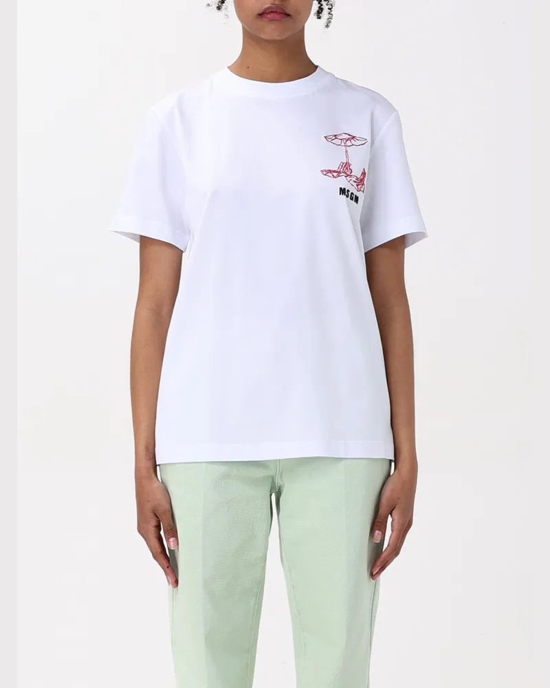 MSGM T-shirt damen Weiß