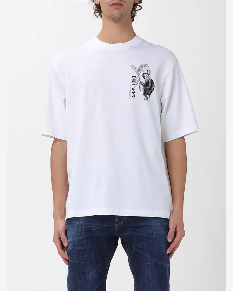 Dsquared2 T-shirt herren Weiß