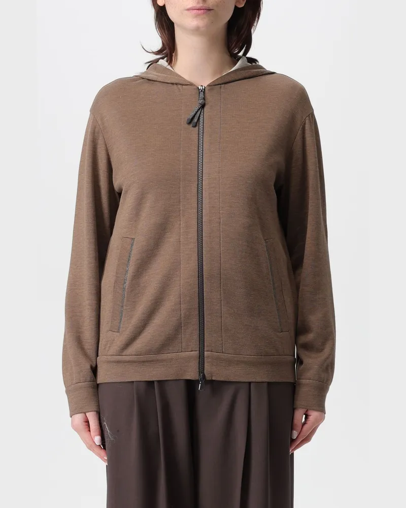 Brunello Cucinelli Strickjacke damen Braun