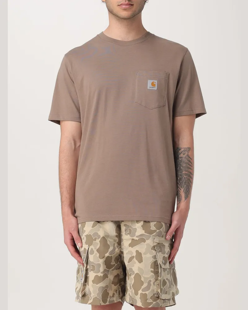 Carhartt WIP T-shirt herren Taubengrau