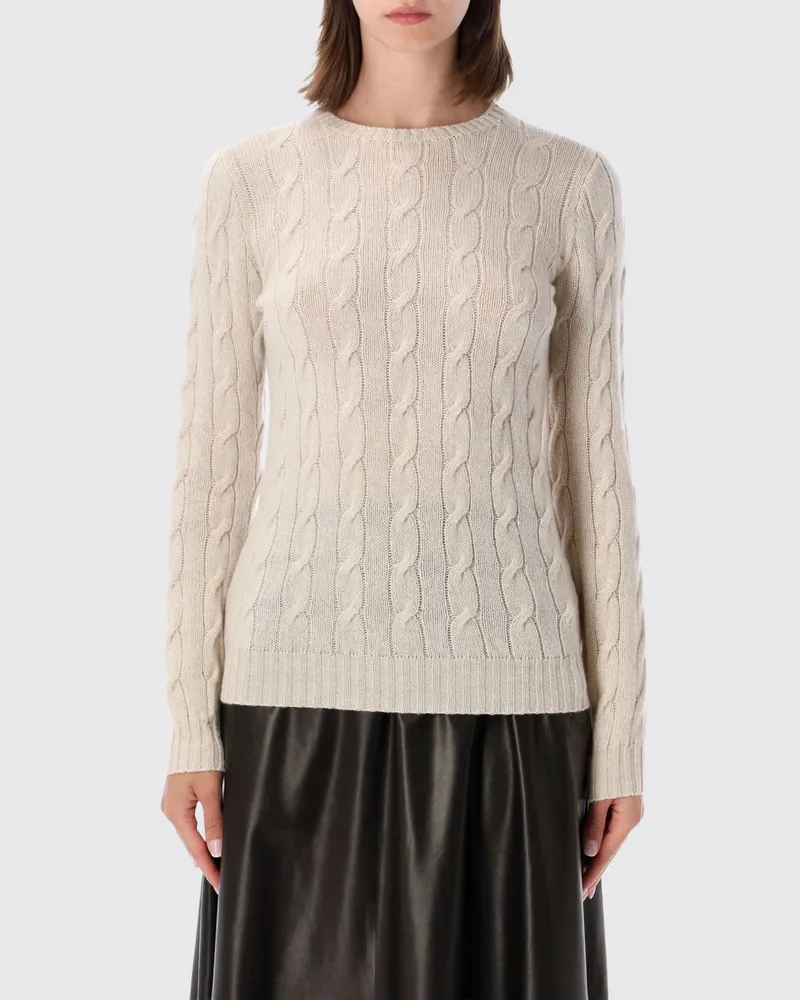 Ralph Lauren Slim Fit Rundhalspullover aus reinem Kaschmir von Sand